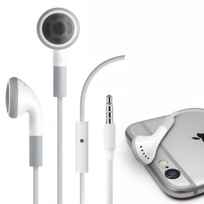 Stereo 3.5mm jack Headset Earphone Volume Control & Mic for iPhone 6 6s 5 5S 4 4S 3GS iPod ipad 2 3 Handfree Headphone Earbuds