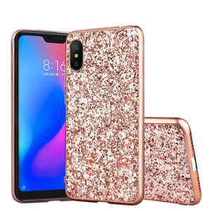Luxury glitter bling lady back cover case for iphone 7 8 Plus Xs Max XR 11Pro Max galaxy note10 S8 S9 S10 Plus note 8 9 CKHB-FG