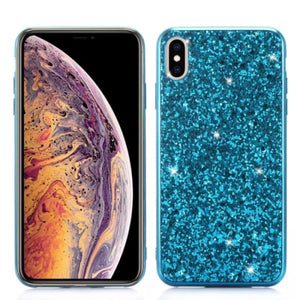 Luxury glitter bling lady back cover case for iphone 7 8 Plus Xs Max XR 11Pro Max galaxy note10 S8 S9 S10 Plus note 8 9 CKHB-FG