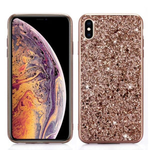 Luxury glitter bling lady back cover case for iphone 7 8 Plus Xs Max XR 11Pro Max galaxy note10 S8 S9 S10 Plus note 8 9 CKHB-FG
