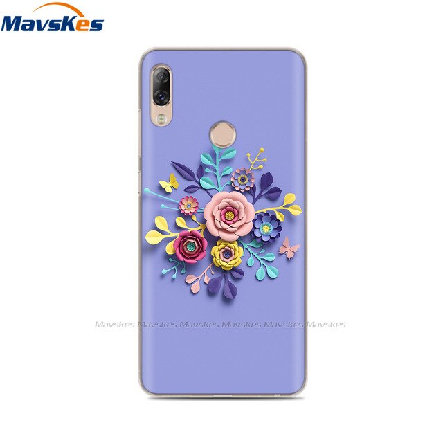 Soft TPU Case For Lenovo K5 Pro Case Back Cover Lady Painting Case Floral Phone Cases For Lenovo K 5 PRO Flower Cute Cat Coque