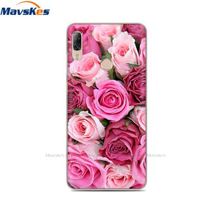 Soft TPU Case For Lenovo K5 Pro Case Back Cover Lady Painting Case Floral Phone Cases For Lenovo K 5 PRO Flower Cute Cat Coque