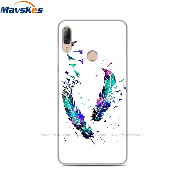 Soft TPU Case For Lenovo K5 Pro Case Back Cover Lady Painting Case Floral Phone Cases For Lenovo K 5 PRO Flower Cute Cat Coque