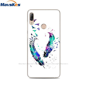 Soft TPU Case For Lenovo K5 Pro Case Back Cover Lady Painting Case Floral Phone Cases For Lenovo K 5 PRO Flower Cute Cat Coque