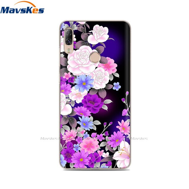 Soft TPU Case For Lenovo K5 Pro Case Back Cover Lady Painting Case Floral Phone Cases For Lenovo K 5 PRO Flower Cute Cat Coque