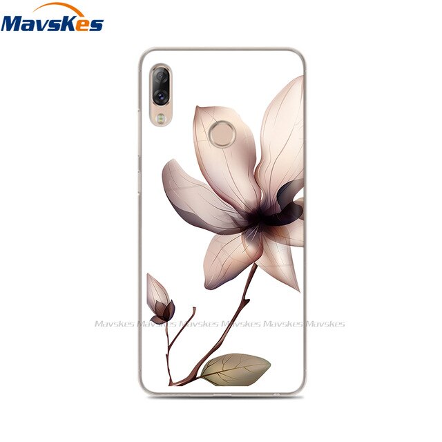 Soft TPU Case For Lenovo K5 Pro Case Back Cover Lady Painting Case Floral Phone Cases For Lenovo K 5 PRO Flower Cute Cat Coque