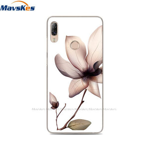 Soft TPU Case For Lenovo K5 Pro Case Back Cover Lady Painting Case Floral Phone Cases For Lenovo K 5 PRO Flower Cute Cat Coque
