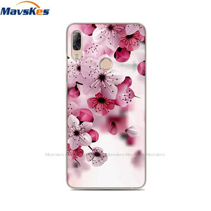 Soft TPU Case For Lenovo K5 Pro Case Back Cover Lady Painting Case Floral Phone Cases For Lenovo K 5 PRO Flower Cute Cat Coque