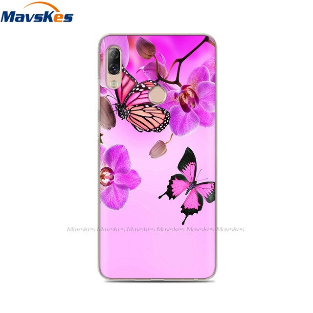 Soft TPU Case For Lenovo K5 Pro Case Back Cover Lady Painting Case Floral Phone Cases For Lenovo K 5 PRO Flower Cute Cat Coque