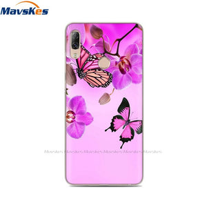 Soft TPU Case For Lenovo K5 Pro Case Back Cover Lady Painting Case Floral Phone Cases For Lenovo K 5 PRO Flower Cute Cat Coque