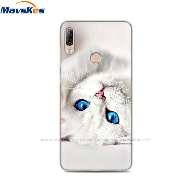 Soft TPU Case For Lenovo K5 Pro Case Back Cover Lady Painting Case Floral Phone Cases For Lenovo K 5 PRO Flower Cute Cat Coque