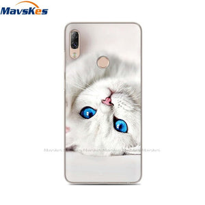 Soft TPU Case For Lenovo K5 Pro Case Back Cover Lady Painting Case Floral Phone Cases For Lenovo K 5 PRO Flower Cute Cat Coque