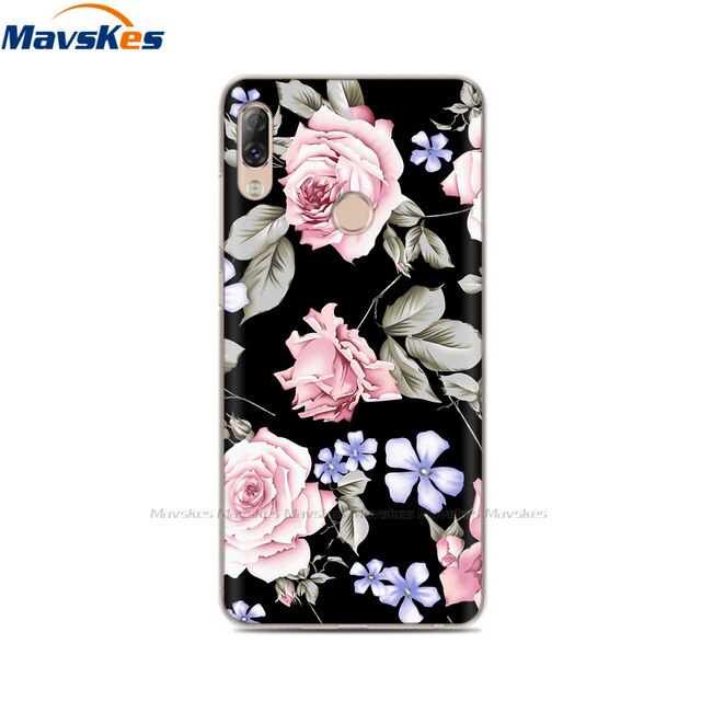 Soft TPU Case For Lenovo K5 Pro Case Back Cover Lady Painting Case Floral Phone Cases For Lenovo K 5 PRO Flower Cute Cat Coque