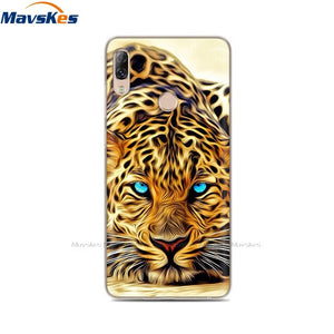 Soft TPU Case For Lenovo K5 Pro Case Back Cover Lady Painting Case Floral Phone Cases For Lenovo K 5 PRO Flower Cute Cat Coque