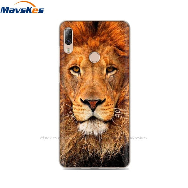 Soft TPU Case For Lenovo K5 Pro Case Back Cover Lady Painting Case Floral Phone Cases For Lenovo K 5 PRO Flower Cute Cat Coque