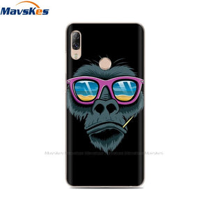 Soft TPU Case For Lenovo K5 Pro Case Back Cover Lady Painting Case Floral Phone Cases For Lenovo K 5 PRO Flower Cute Cat Coque
