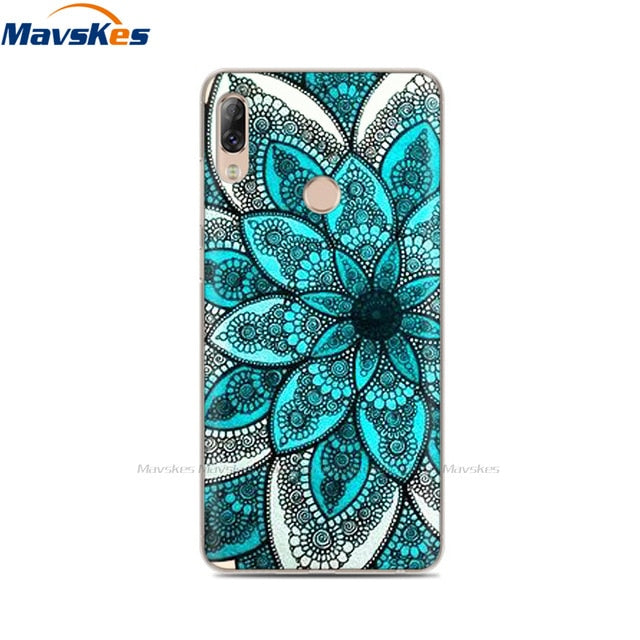 Soft TPU Case For Lenovo K5 Pro Case Back Cover Lady Painting Case Floral Phone Cases For Lenovo K 5 PRO Flower Cute Cat Coque