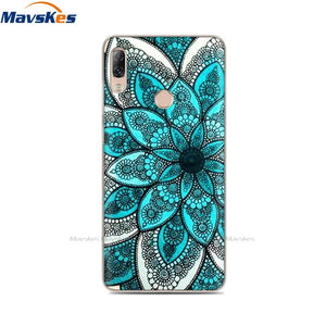 Soft TPU Case For Lenovo K5 Pro Case Back Cover Lady Painting Case Floral Phone Cases For Lenovo K 5 PRO Flower Cute Cat Coque