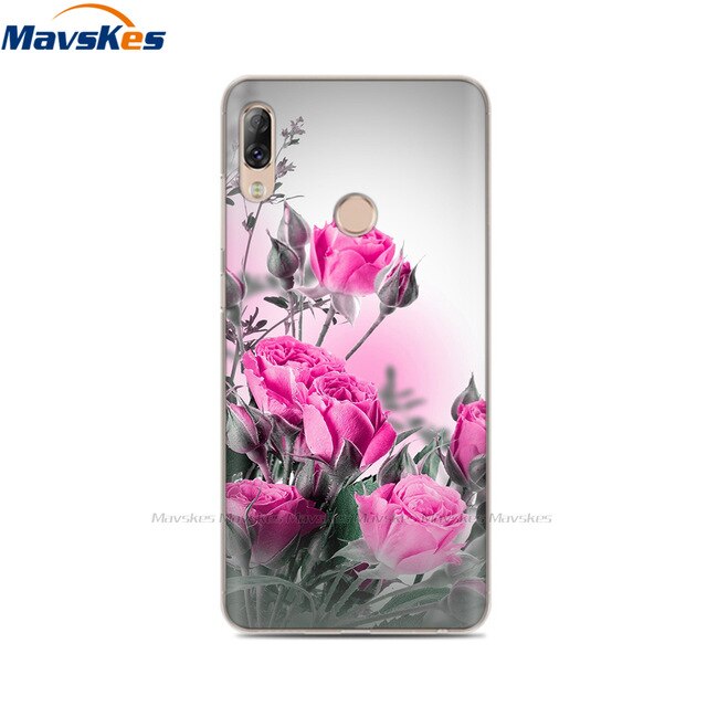 Soft TPU Case For Lenovo K5 Pro Case Back Cover Lady Painting Case Floral Phone Cases For Lenovo K 5 PRO Flower Cute Cat Coque