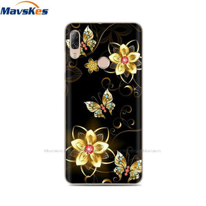Soft TPU Case For Lenovo K5 Pro Case Back Cover Lady Painting Case Floral Phone Cases For Lenovo K 5 PRO Flower Cute Cat Coque