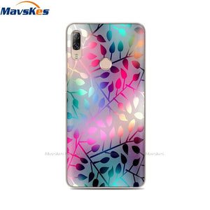 Soft TPU Case For Lenovo K5 Pro Case Back Cover Lady Painting Case Floral Phone Cases For Lenovo K 5 PRO Flower Cute Cat Coque