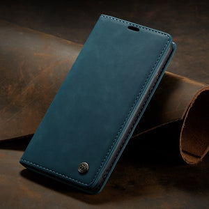Suitable For Samsung Galaxy Note10 S10 S9 S8 A70 A30 A50 A80 Case, The Business Grade Retro Matte Soft PU Mobile Phone Case