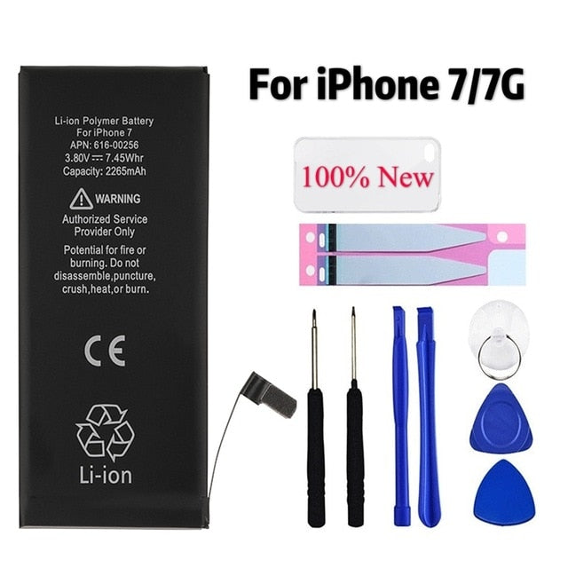Orignial Mobile Phone Battery For iPhone 6S 6 5 SE 5S 7 Replacement Batterie 0 Cycle Battery For iPhone 6S Tool Sticker Case