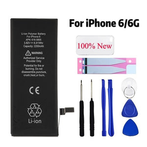 Orignial Mobile Phone Battery For iPhone 6S 6 5 SE 5S 7 Replacement Batterie 0 Cycle Battery For iPhone 6S Tool Sticker Case