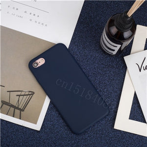 Luxury Thin Soft Color Phone Case for iPhone 7 8 6 6s plus 5 5s SE Case Silicone Back Cover Capa for iPhone X Xs 11 Pro Max XR