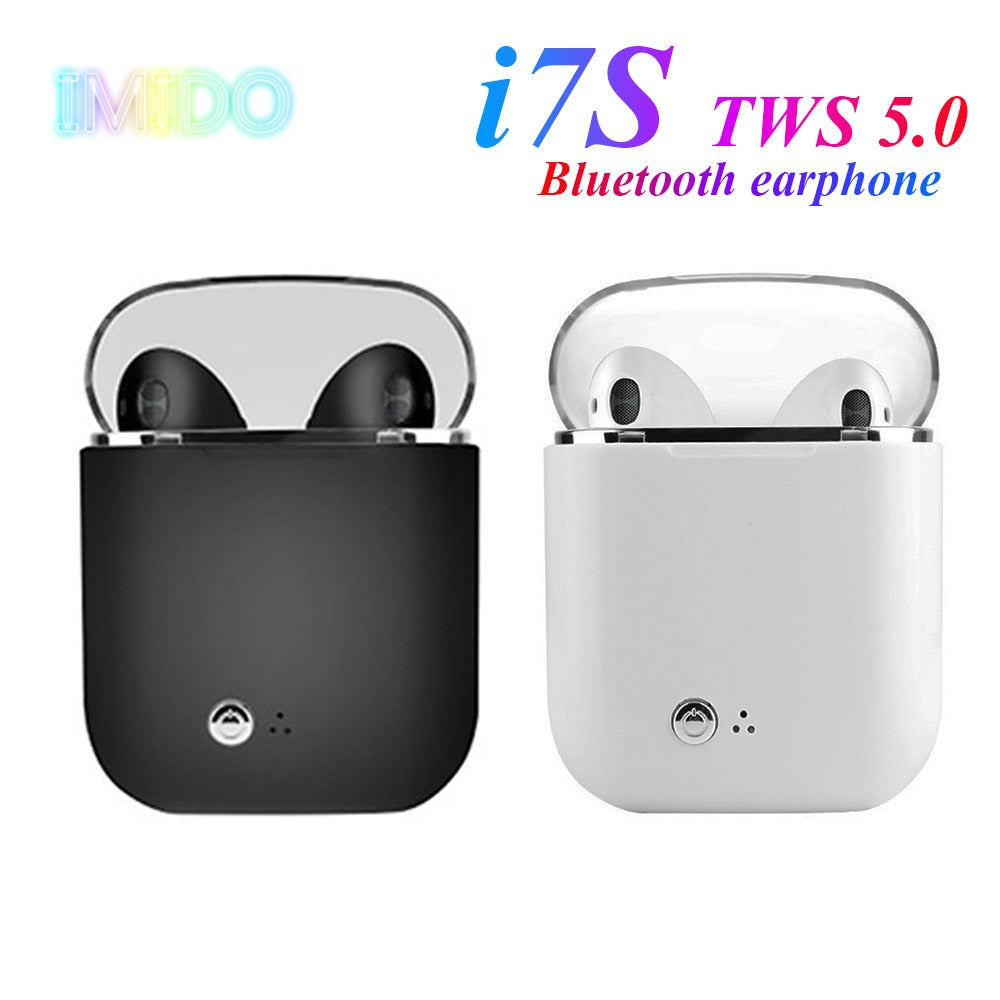 i7s TWS 5.0 Bluetooth earphone HIFI sound Wireless Headphones Stereo sports headphones Handfree gaming headset for xiaomi huawei
