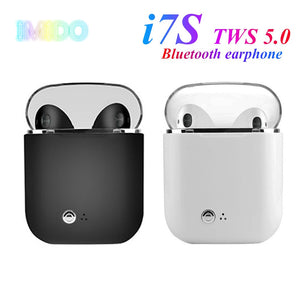 i7s TWS 5.0 Bluetooth earphone HIFI sound Wireless Headphones Stereo sports headphones Handfree gaming headset for xiaomi huawei