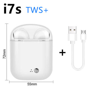 i7s TWS 5.0 Bluetooth earphone HIFI sound Wireless Headphones Stereo sports headphones Handfree gaming headset for xiaomi huawei