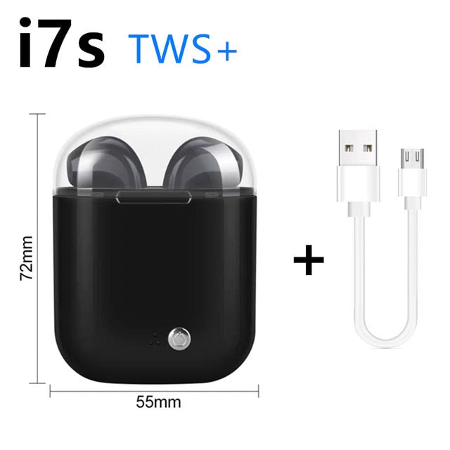 i7s TWS 5.0 Bluetooth earphone HIFI sound Wireless Headphones Stereo sports headphones Handfree gaming headset for xiaomi huawei