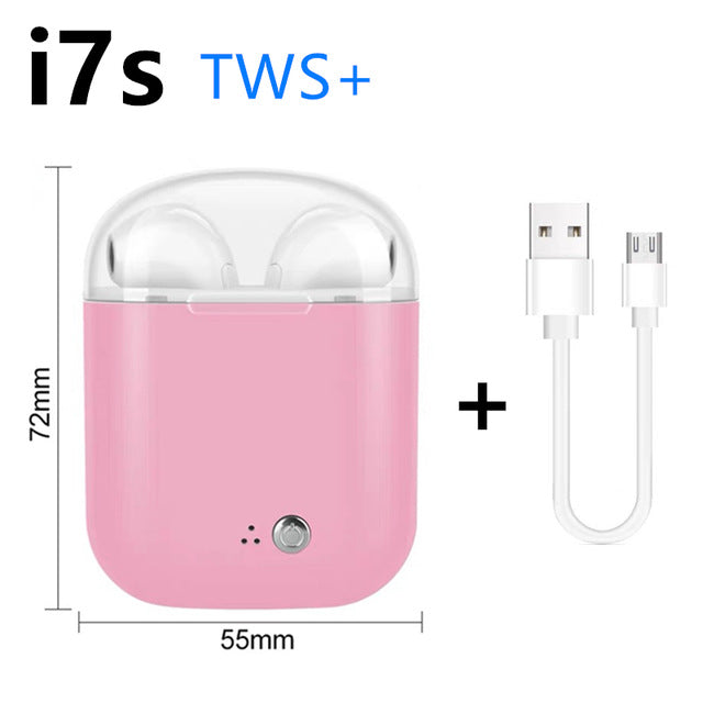 i7s TWS 5.0 Bluetooth earphone HIFI sound Wireless Headphones Stereo sports headphones Handfree gaming headset for xiaomi huawei