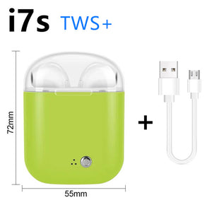 i7s TWS 5.0 Bluetooth earphone HIFI sound Wireless Headphones Stereo sports headphones Handfree gaming headset for xiaomi huawei