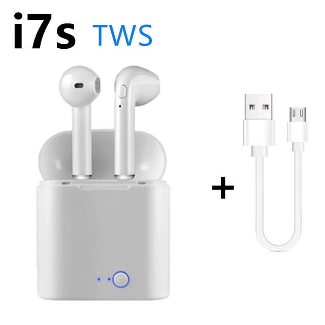 i7s TWS 5.0 Bluetooth earphone HIFI sound Wireless Headphones Stereo sports headphones Handfree gaming headset for xiaomi huawei