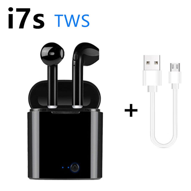 i7s TWS 5.0 Bluetooth earphone HIFI sound Wireless Headphones Stereo sports headphones Handfree gaming headset for xiaomi huawei