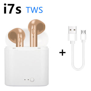 i7s TWS 5.0 Bluetooth earphone HIFI sound Wireless Headphones Stereo sports headphones Handfree gaming headset for xiaomi huawei