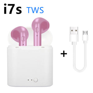 i7s TWS 5.0 Bluetooth earphone HIFI sound Wireless Headphones Stereo sports headphones Handfree gaming headset for xiaomi huawei