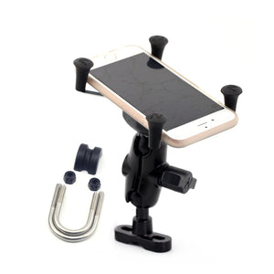 GPS Navigation Mobile Phone Mount Bracket X-Grip Holder Motorcycle Accessories Universal for 22mm 7/8" / 28mm 1 1/8" Handlebar