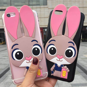 Cartoon Rabbit Phone Cases for LG G2 G3 G4 Note Mini Beat G3S G Stylo Stylus G4S G4C G5 G6 G7 Magna Pink Lady Back Cover Case