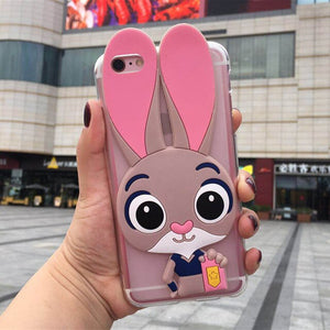 Cartoon Rabbit Phone Cases for LG G2 G3 G4 Note Mini Beat G3S G Stylo Stylus G4S G4C G5 G6 G7 Magna Pink Lady Back Cover Case