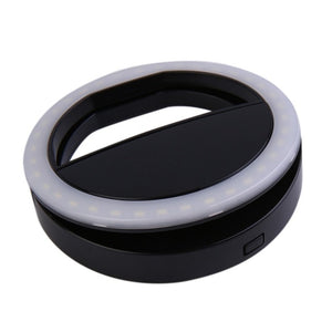 RK12 Selfie Led Ring Light Portable Mobile Selfie Lamp for Iphone Clip Lampe Selfi Telephone Lampa Na Telefon Lens Photography