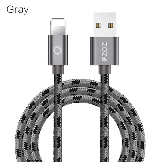 PZOZ Usb Cable For iphone cable 11 pro max Xs Xr X SE 2 8 7 6 plus 6s 5s ipad air mini 4 fast charging cables For iphone charger