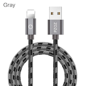PZOZ Usb Cable For iphone cable 11 pro max Xs Xr X SE 2 8 7 6 plus 6s 5s ipad air mini 4 fast charging cables For iphone charger