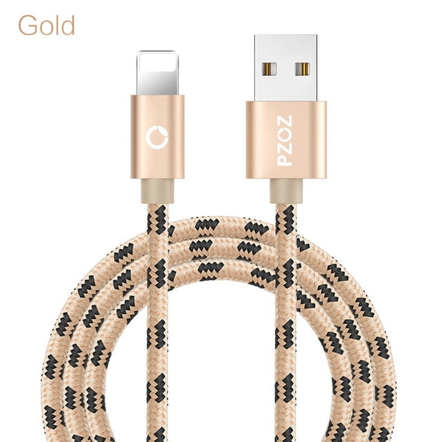 PZOZ Usb Cable For iphone cable 11 pro max Xs Xr X SE 2 8 7 6 plus 6s 5s ipad air mini 4 fast charging cables For iphone charger