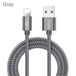 PZOZ Usb Cable For iphone cable 11 pro max Xs Xr X SE 2 8 7 6 plus 6s 5s ipad air mini 4 fast charging cables For iphone charger