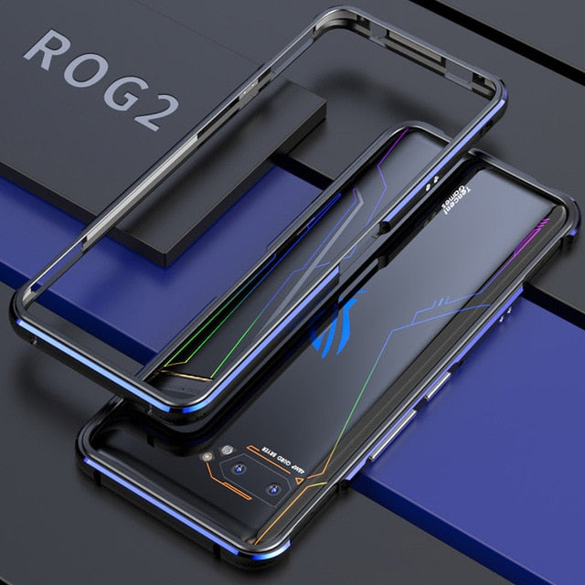 For Asus Rog 2 ZS660KL case Original Luxury Glossy Aluminum alloy bumper for Asus Rog2 ROG II ZS660KL cover Rog phone 2 cases