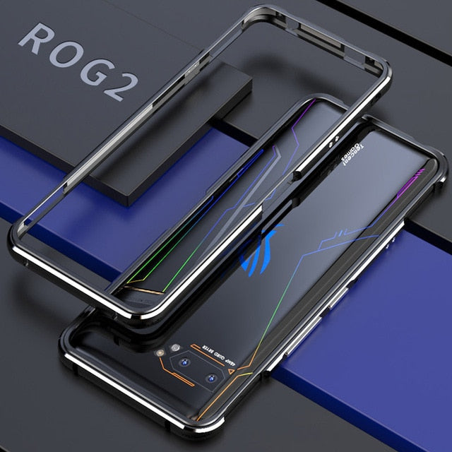 For Asus Rog 2 ZS660KL case Original Luxury Glossy Aluminum alloy bumper for Asus Rog2 ROG II ZS660KL cover Rog phone 2 cases