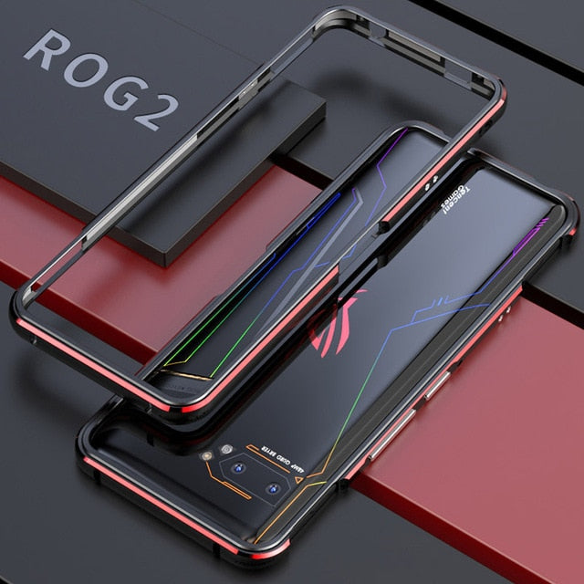 For Asus Rog 2 ZS660KL case Original Luxury Glossy Aluminum alloy bumper for Asus Rog2 ROG II ZS660KL cover Rog phone 2 cases
